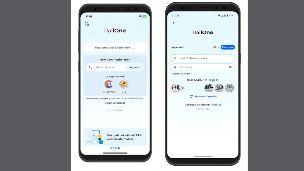 RailOne Super App